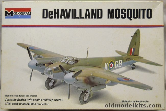 Monogram 1/48 De Havilland Mosquito - N.F.II / Mk.IV / F.B.VI / II - White Box Issue, 6849 plastic model kit